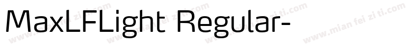 MaxLFLight Regular字体转换